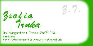 zsofia trnka business card